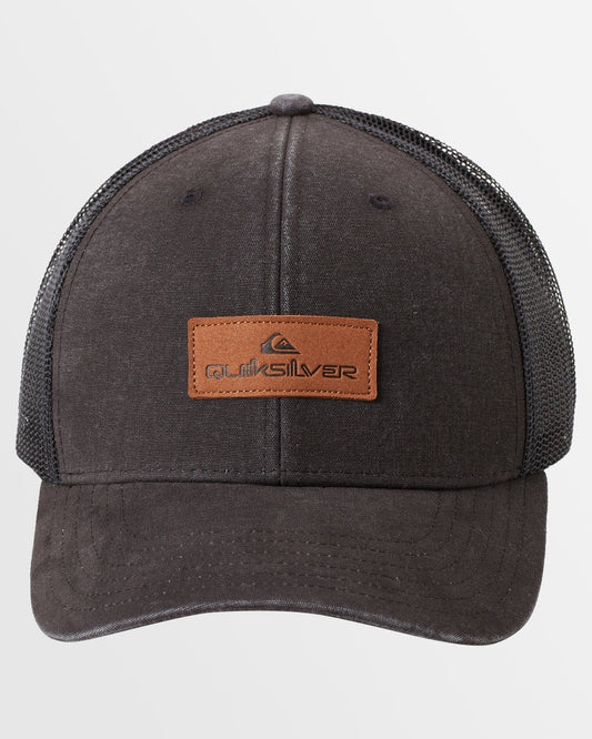 MENS DOWN THE HATCH TRUCKER CAP - BLACK