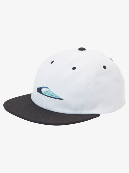 QUIKSILVER BLOCK STOKER SNAPBACK CAP - WHITE