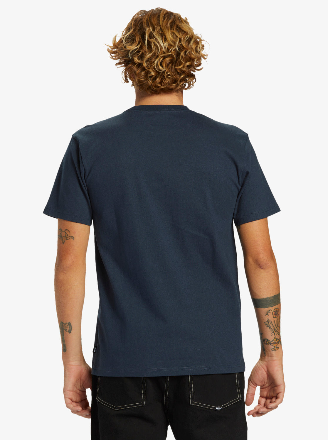 QUIKSILVER EARLY DAYS OS MENS TEE - NAVY