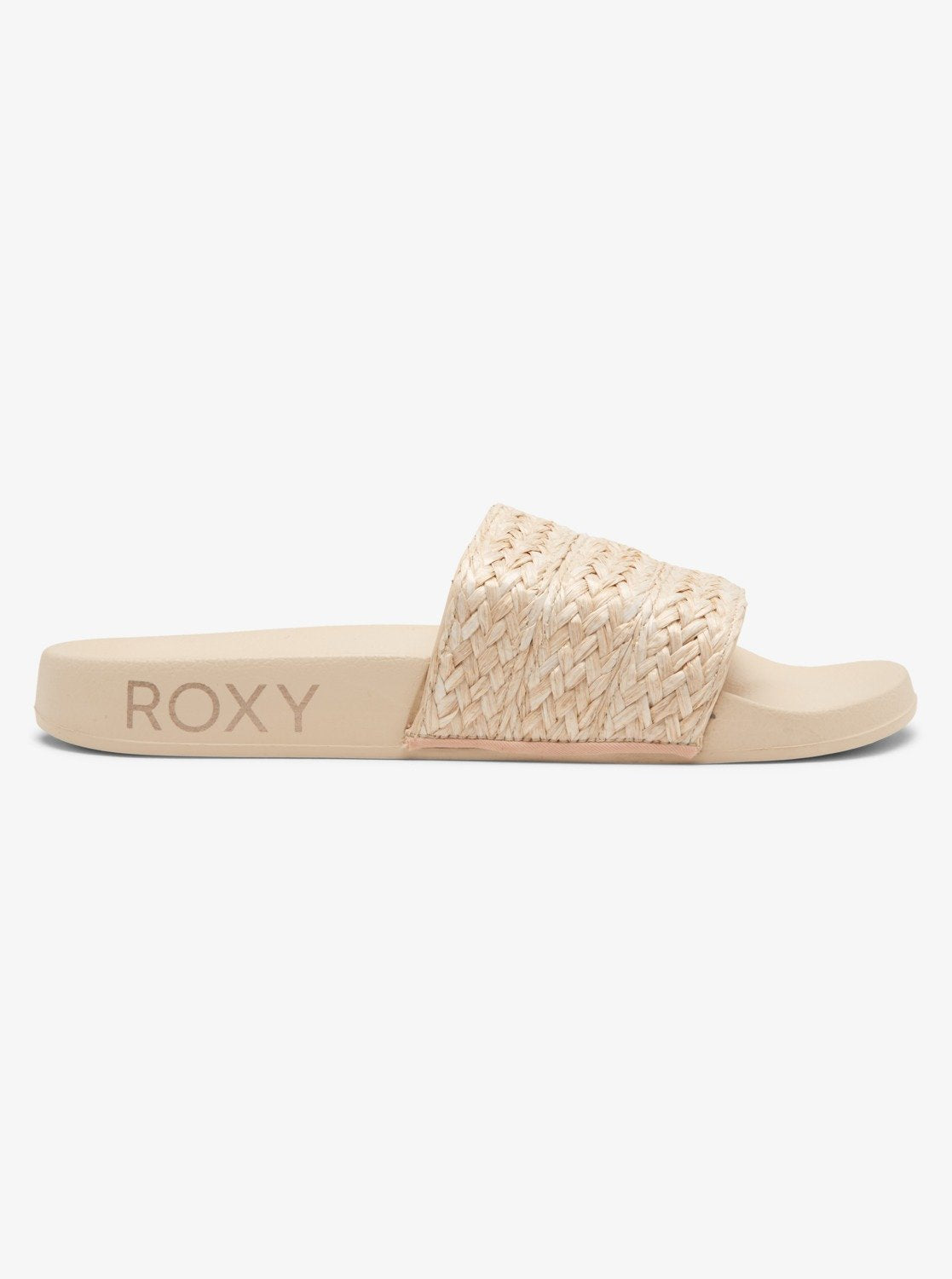 ROXY SLIPPY JUTE SANDALS  - CREAM