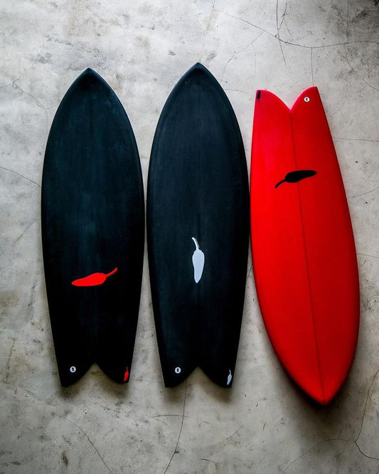 CHILLI SUGAR - TWIN FIN SURFBOARD