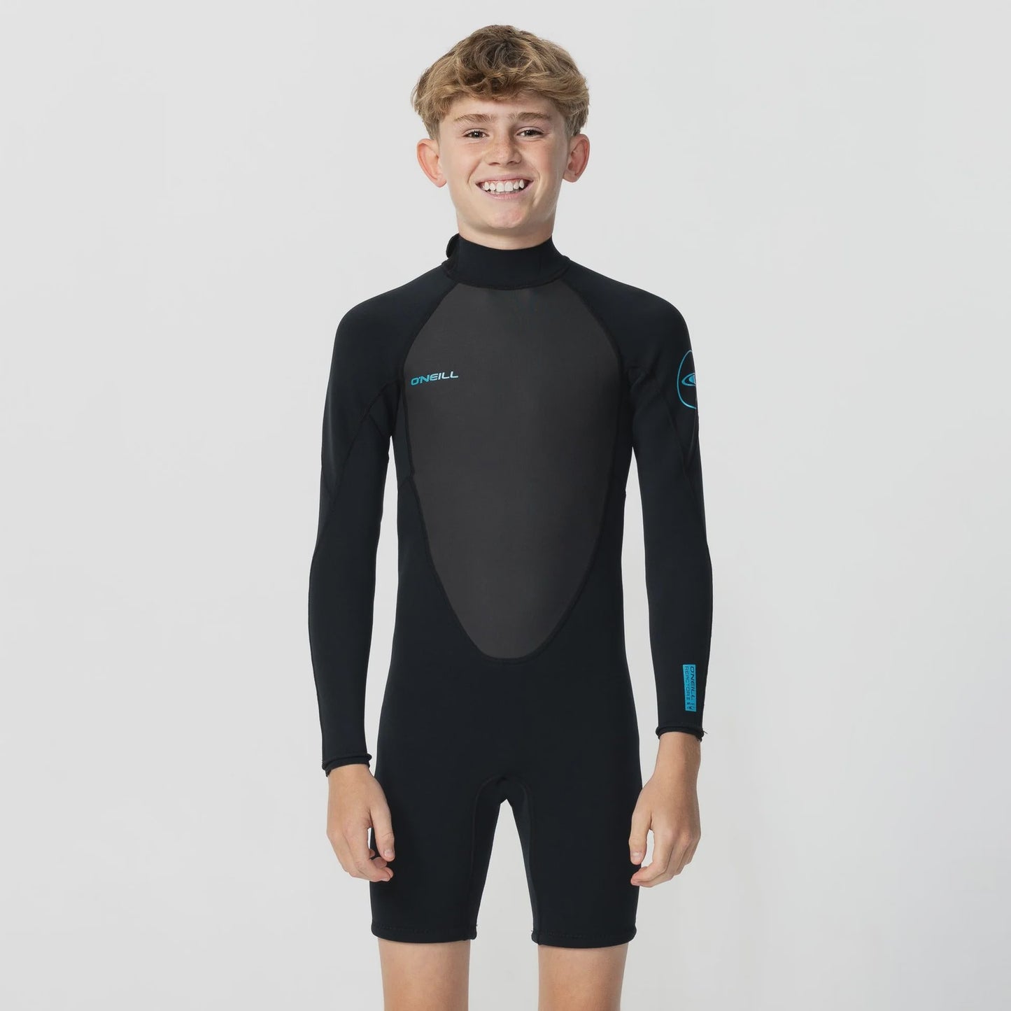 O'NEILL BOYS REACTOR 2 BACK ZIP LONG SLEEVE SPRING 2MM - BLACK