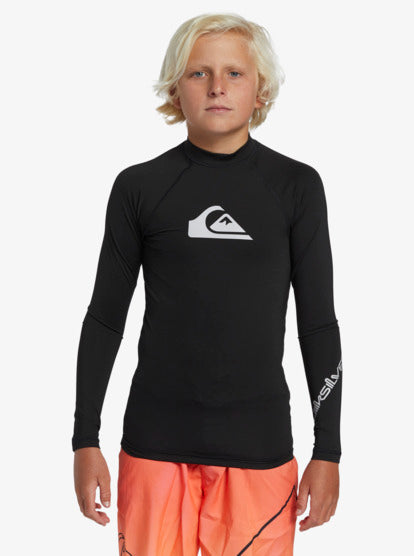 QUIKSILVER BOYS ALL TIME LS UPF 50 RASH VEST