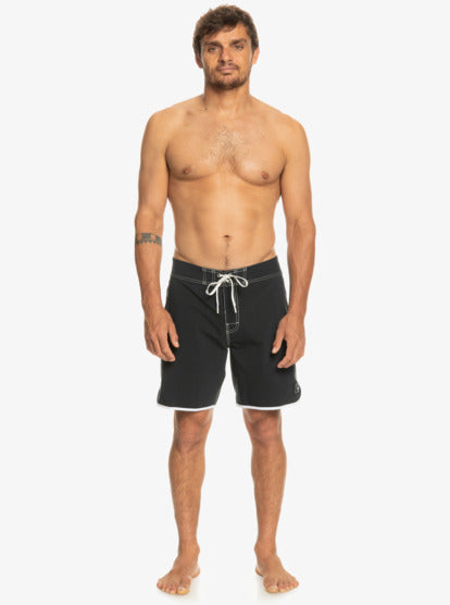 QUIKSILVER ORIGINAL SCALLOP 18" BOARDSHORTS - BLACK