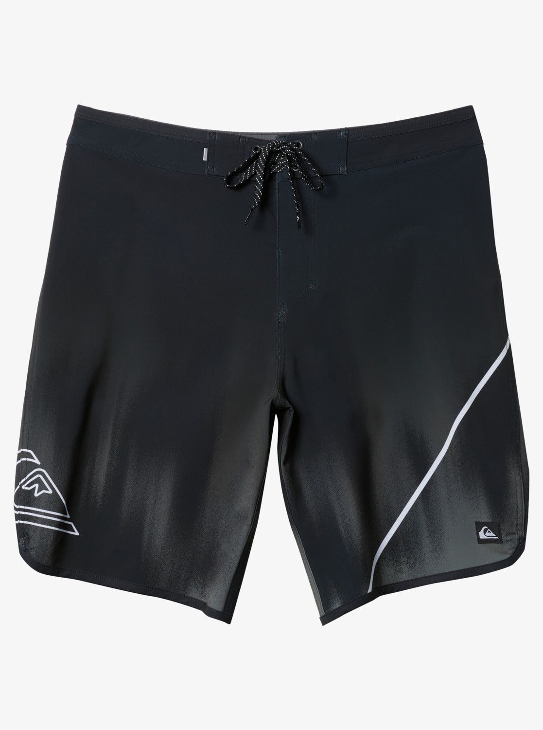 QUIKSILVER MENS SURFSILK NEW WAVE 20" BOARDSHORTS - BLACK