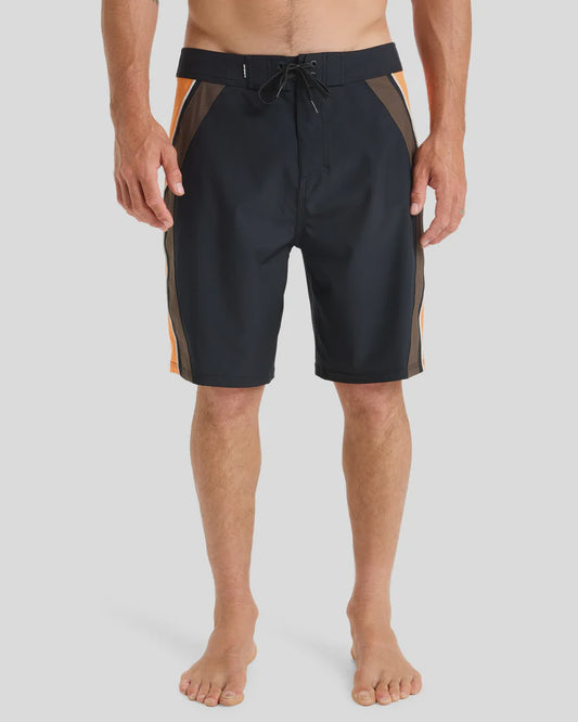 QUIKSILVER MERCURY PANEL 20 MENS BOARDSHORTS - BLACK/ORANGE