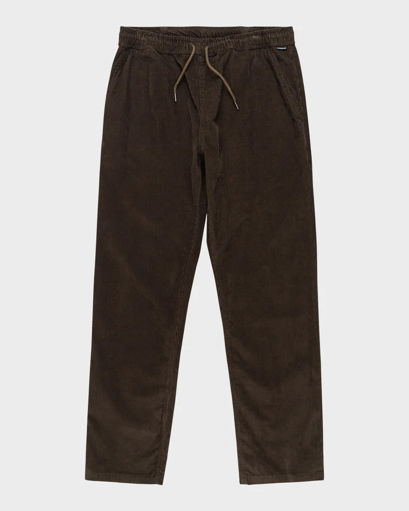 QUIKSILVER TAXER CORD PANT - TURKISH COFFEE