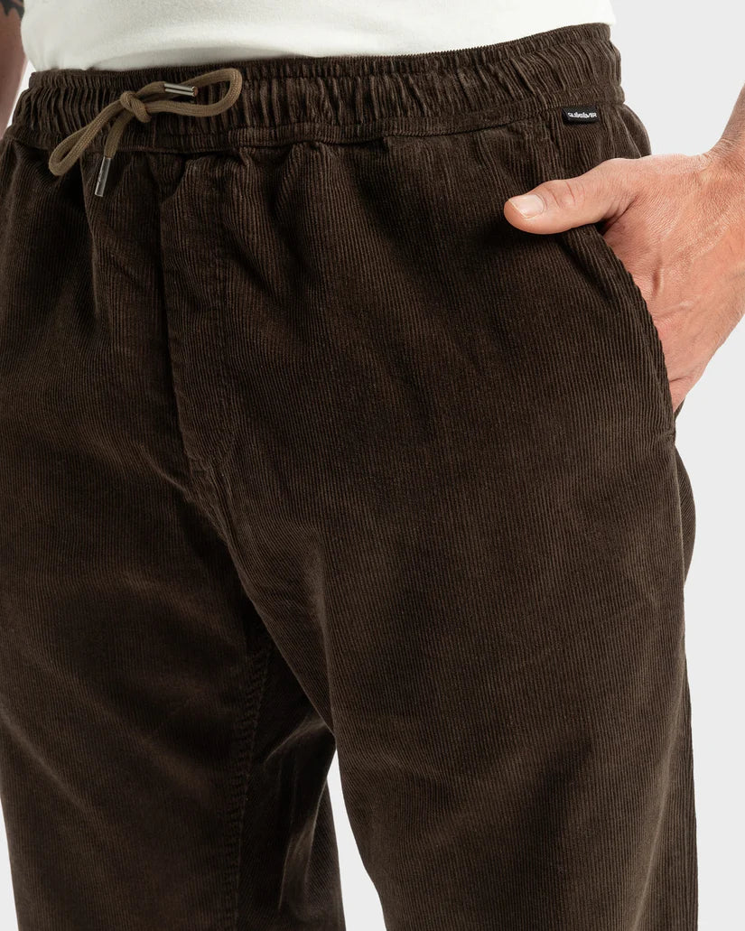 QUIKSILVER TAXER CORD PANT - TURKISH COFFEE