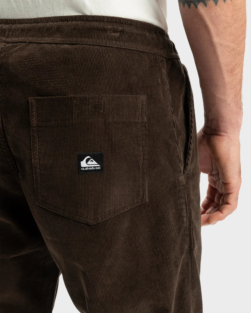 QUIKSILVER TAXER CORD PANT - TURKISH COFFEE