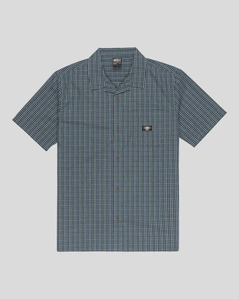 QUIKSILVER LIQUID METAL MENS SS SHIRT - ORION BLUE