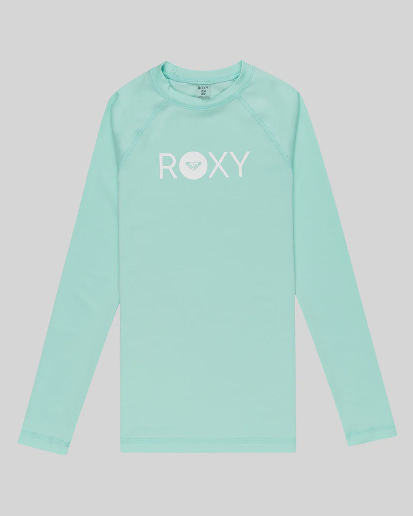 ROXY GIRLS ESSENTIAL LS LYCRA - BEACH GLASS