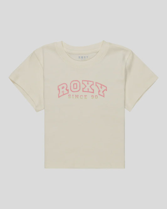 ROXY GIRLS BABY ONE MORE TIME TEE - EGRET