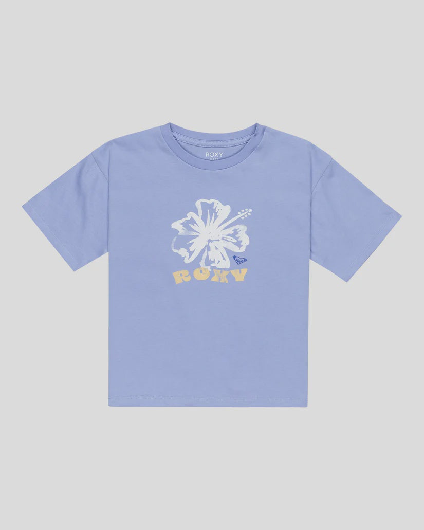ROXY GIRLS SUN OVER THE BEACH TEE - GRAPEMIST