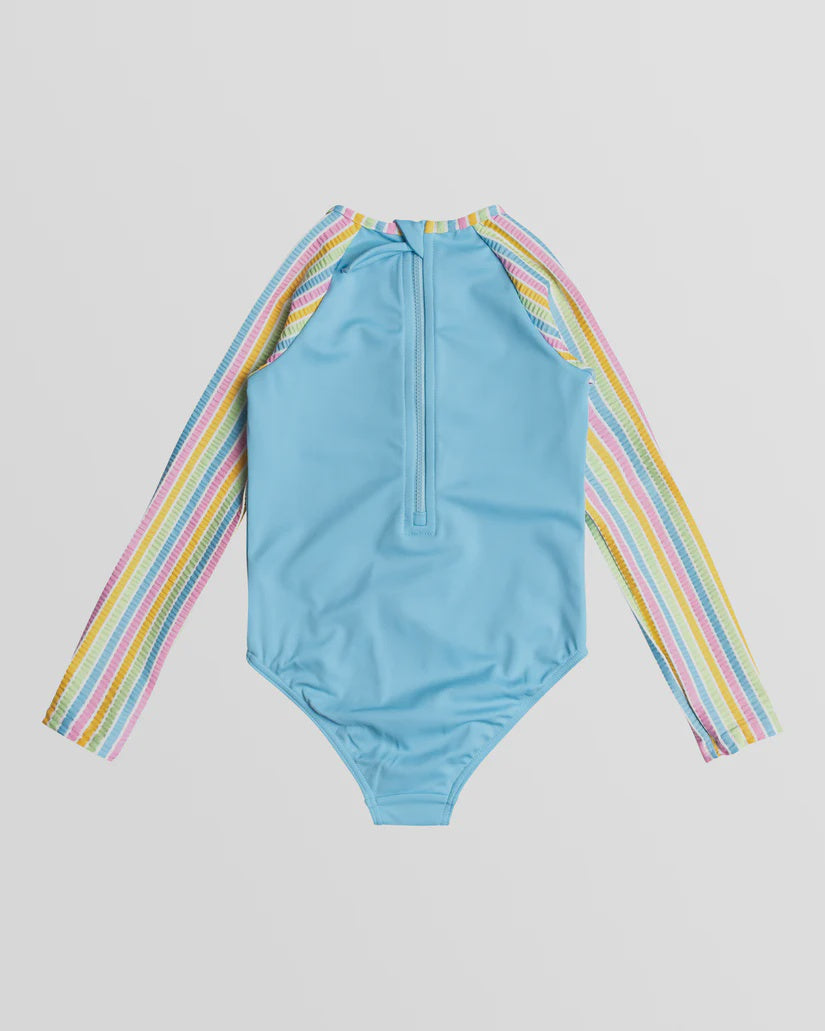 ROXY GIRLS MIRAGE STRIPE ONESIE - CLOUD DANCER MIRAGE STRIPE