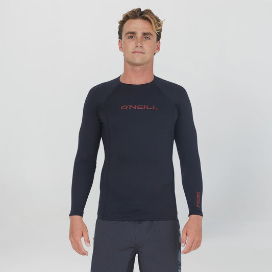 ONEILL MENS THERMO X LONG SLEEVE CREW - BLACK/RED