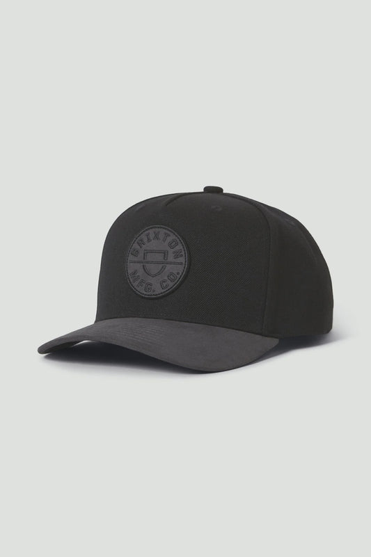 BRIXTON CREST C MP SNAPBACK - BLACK/BLACK/BLACK