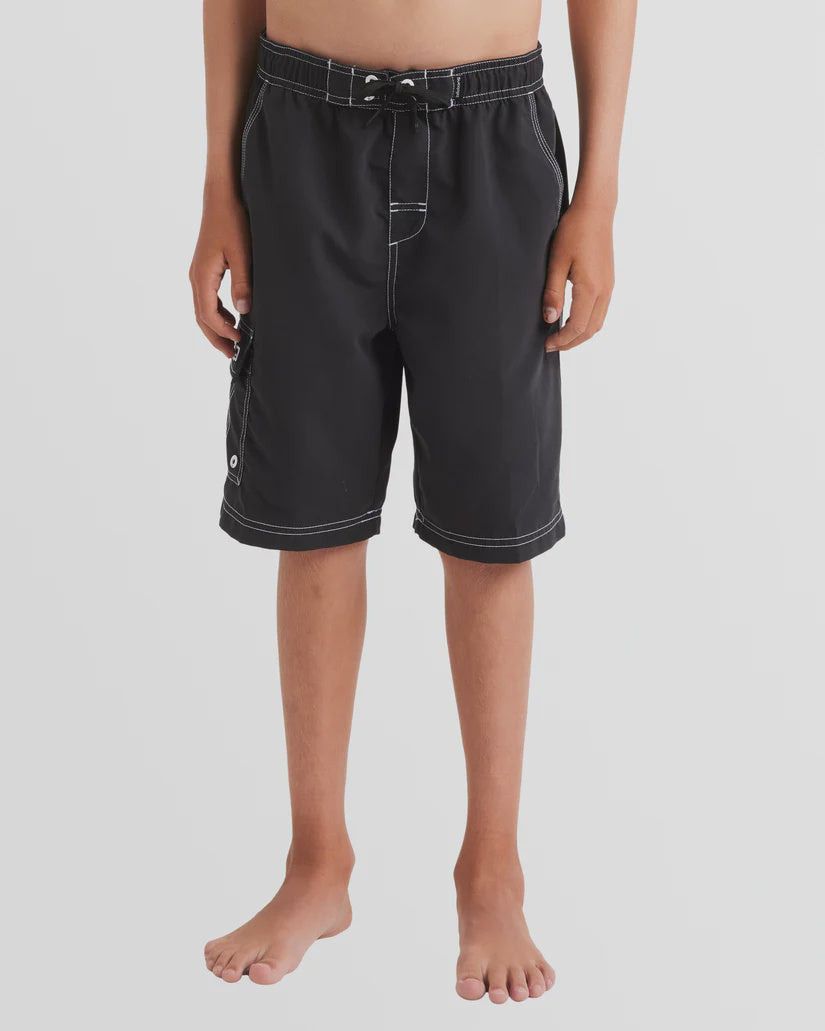 BILLABONG BOYS THROW ON BOARDSHORT - BLACK