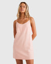 BILLABONG WOMENS SUMMER LOVE DRESS - DUSTY PEACH