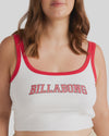 BILLABONG WOMENS ATHLETIC BILLA TANK TOP - SALT CRYSTAL