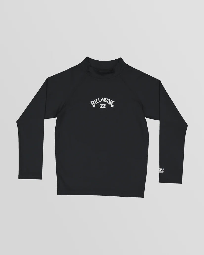 BILLABONG GROMS ALL DAY ARCH RF LS - BLACK