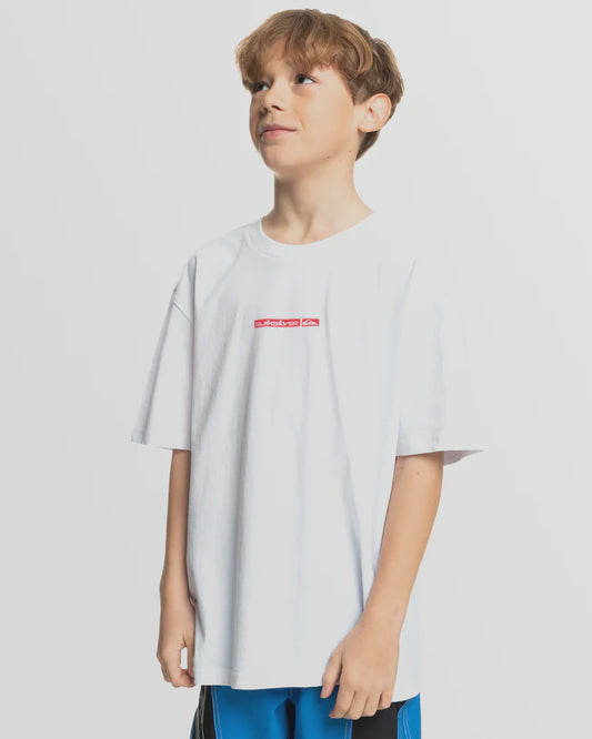 QUIKSILVER BUTTONS SS YOUTH - WHITE