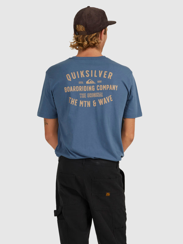 QUIKSILVER QS SURF LOCKUP TEE - BEARING SEA