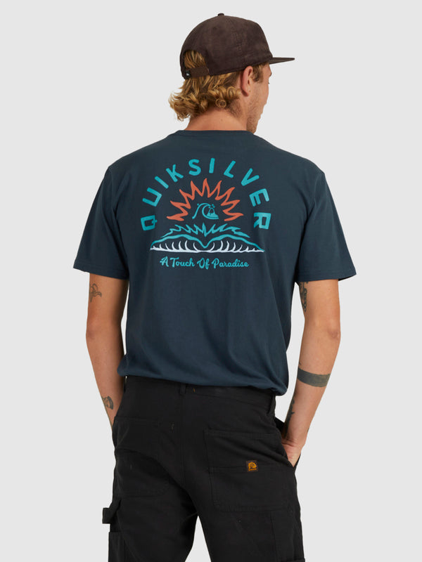 QUIKSILVER WATER TALES MENS TEE - MIDNIGHT NAVY