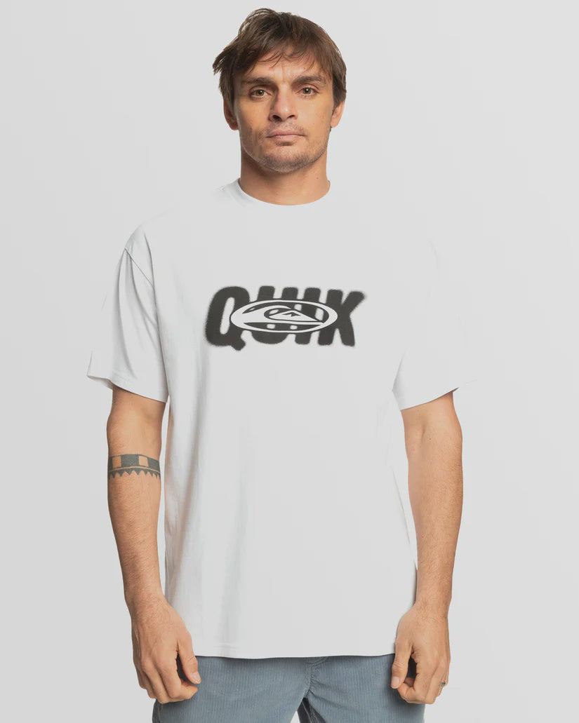 QUIKSILVER QUIK FADE SS TEE - WHITE