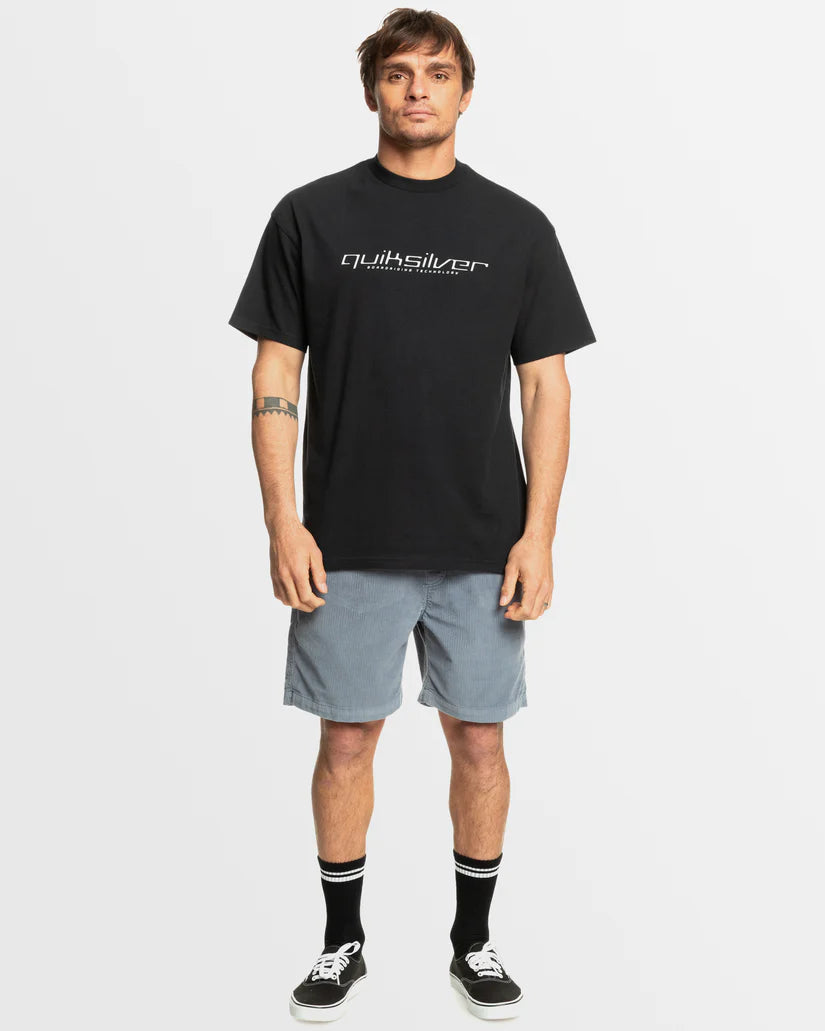 QUIKSILVER MENS LIQUIFY T-SHIRT - BLACK