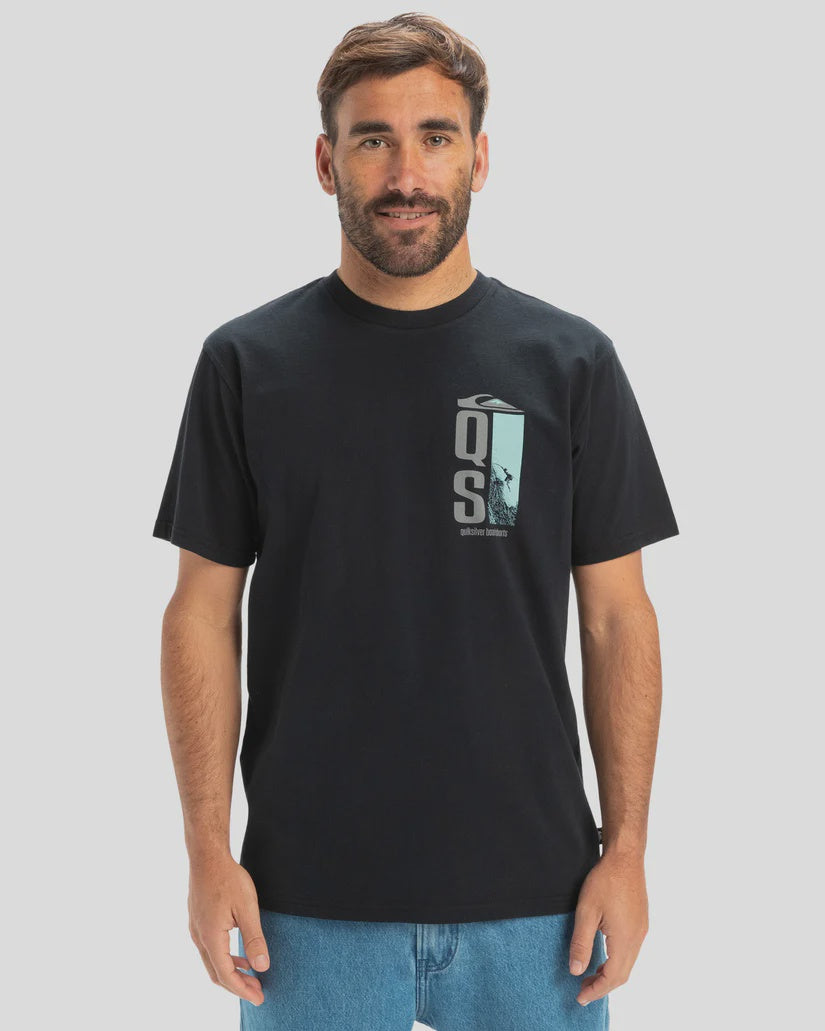 QUIKSILVER MENS QUIK DROP TSHIRT - BLACK