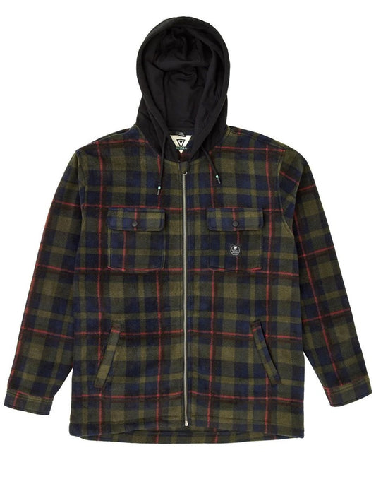 SALE - VISSLA MENS HERMOSA HOODED OVERSHIRT - BNR