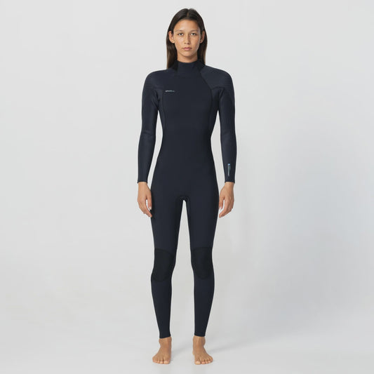ONEILL WOMENS HYPERFREAK 4/3 BZ STEAMER WETSUIT - BLACK