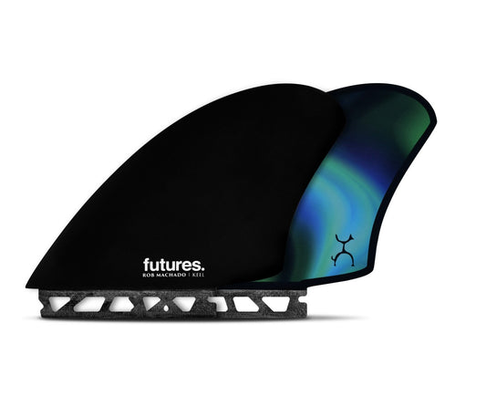 FUTURES MACHADO KEEL FIN SET - BLACK/SWIRL - GO FISH