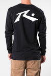 RUSTY COMPETITION LONG SLEEVE TEE - BLACK