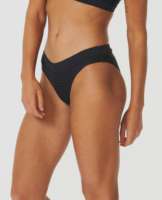 RIP CURL PREMIUM SURF FULL COVERAGE BIKINI PANT - BLACK