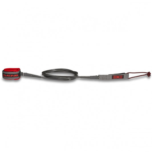 DAKINE PRO COMP JJF 6FT SURF LEASH - CARBON/RED - ON SALE