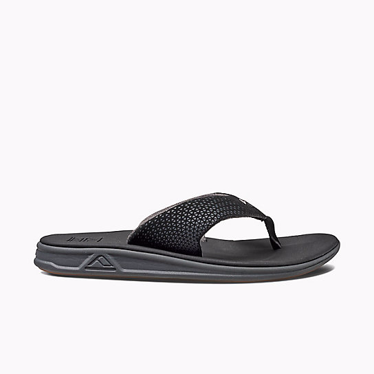 REEF ROVER SANDAL - BLACK/WHITE LOGO - 2295