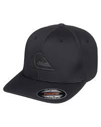 QUIKSILVER AMPED UP ANPHIBIAN FLEXIFIT CAP - BLACK