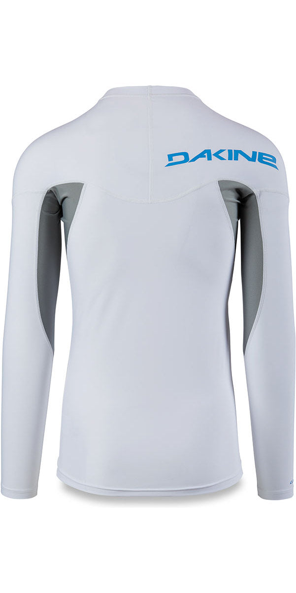 DAKINE HEAVY DUTY SNUG FIT LONG SLEEVE RASH VEST LT GREY/NAVY - Clearance No returns