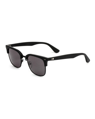 OTIS 100 CLUB SUNGLASSES - MATTE BLACK/BRUSHED GUNMETAL - GREY LENS