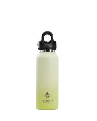 REVOMAX 355ML 12OX SLIM INSULATED FLASK - VINTAGE GREEN/ SOFT LIME