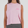 T&C BOARDER CHECK TANK - WASHED PINK