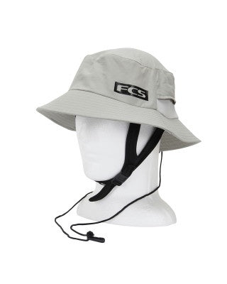 FCS ESSENTIAL SURF BUCKET HAT - AESB-01-LGY - LIGHT GREY