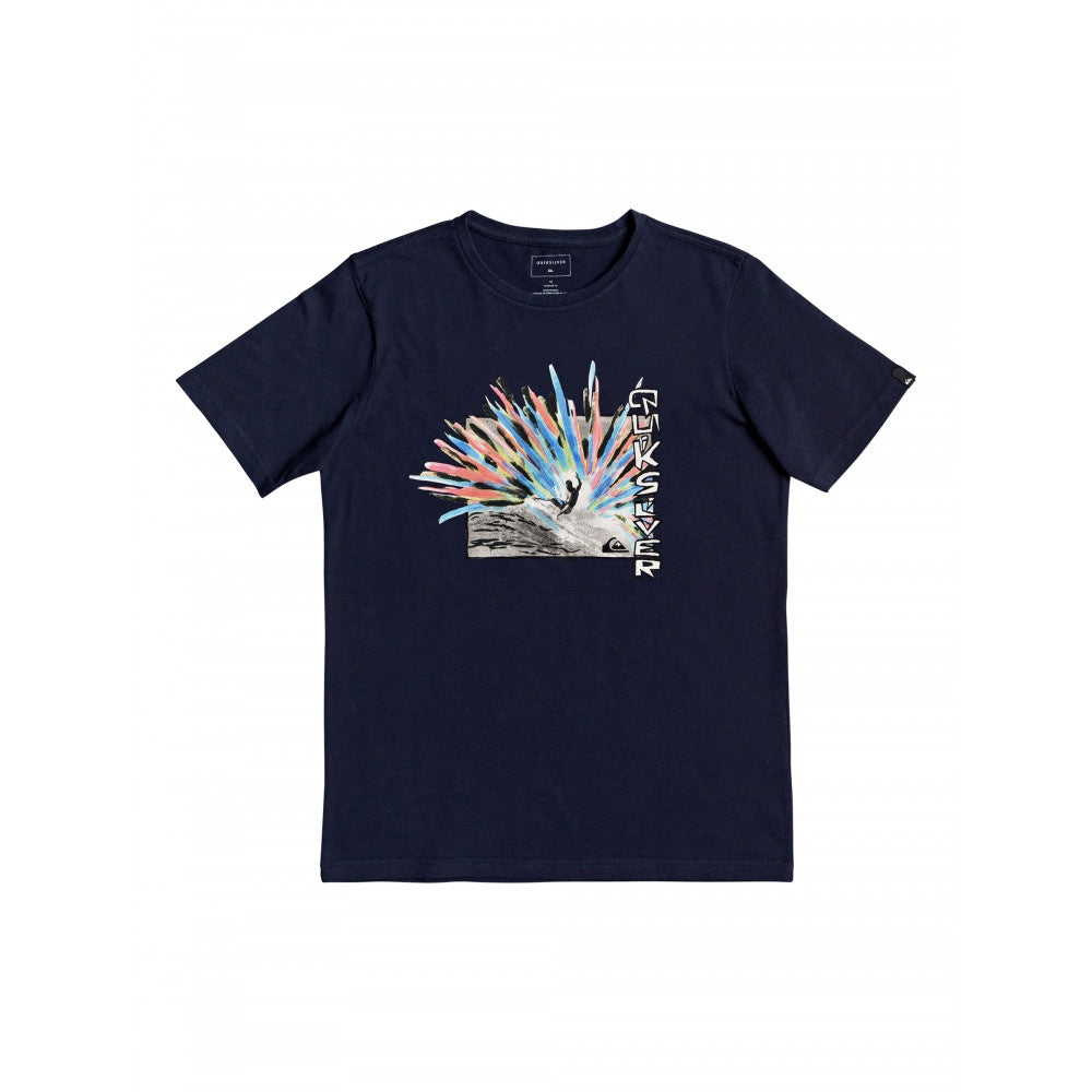 QUIKSILVER BOYS 8-16 PAINTED SPLASH T SHIRT