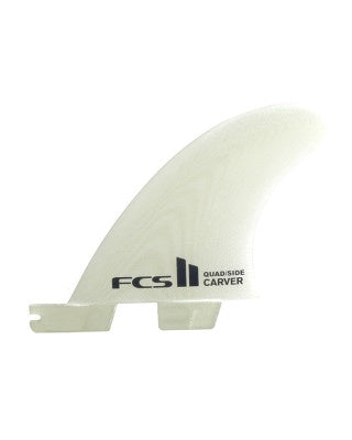 FCS II CARVER PG SIDE BYTE FINS - CLEAR (GLASS)