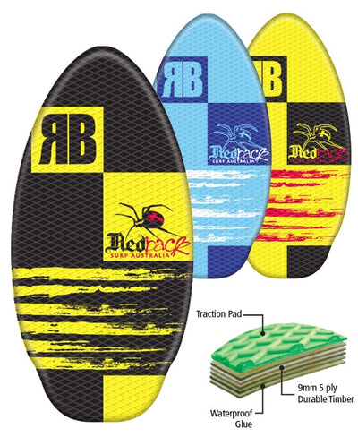 SKIM BOARD 41" WOODEN WITH TRACTION PAD