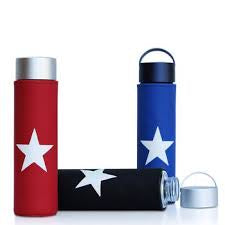 LIQUID SANDS GLASS BOTTLE - BELIEVE STAR LOGO