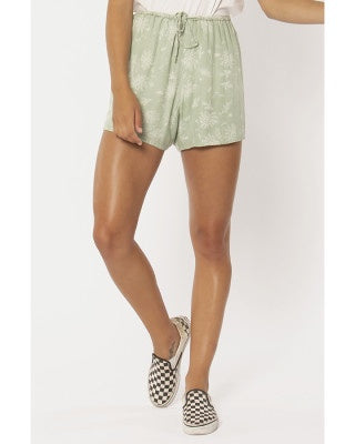 SISSTREVOLUTION SUPERBLOOM WOVEN SHORT-DUSTY AQUA - SALE $49.99 TO $30