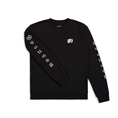 BRIXTON PRIMO CREW - MENS FLEECE - BLACK #02526