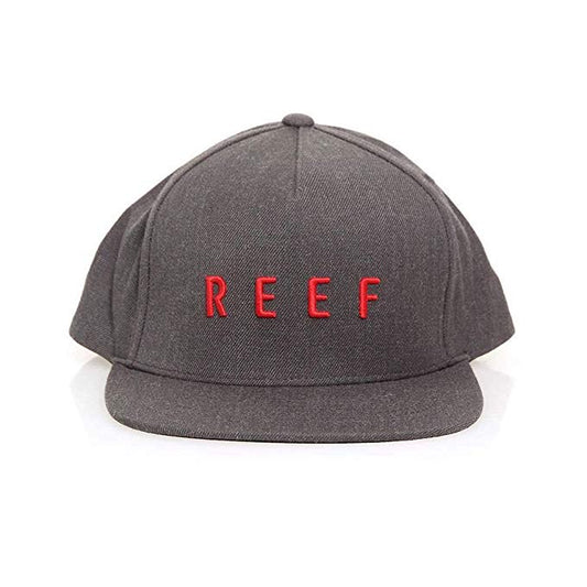 REEF MOTION MENS SNAPBACK CAP - CHARCOAL HEATHER - SALE 30% OFF